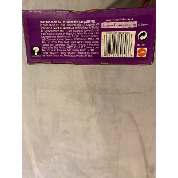 Mattel Disney‎ Princess Sleeping Beauty Doll Ring For You New In Box - Picture 5 of 6